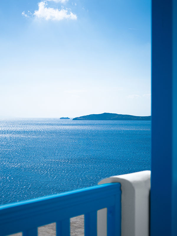 Sea view balcony at Anemos Sea View